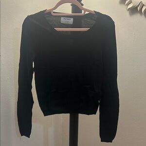 Old Navy Women's Long Sleeve Black Tee NWT
